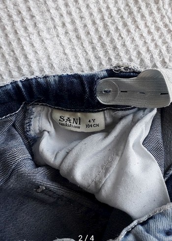 Nakışlı Düğmeli Kız çocuk  Etek - Görsel 3