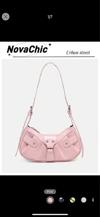 Shein Pembe Kol Çantası