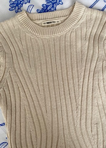 Bej Yüksek Yaka Triko Kadın Elbise - Görsel 3