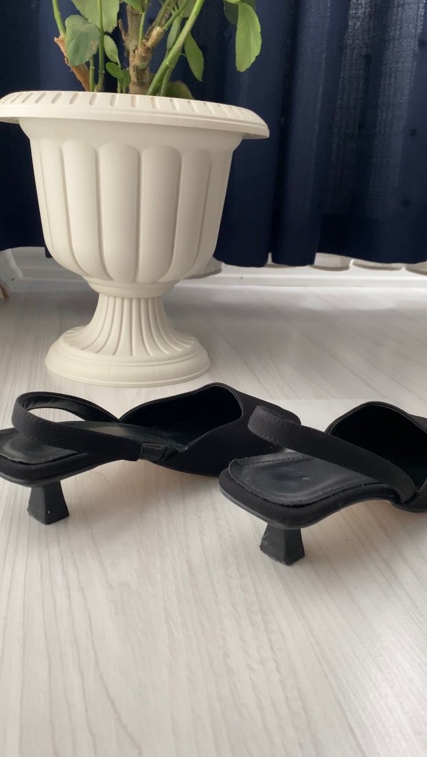 Siyah Stiletto Topuklu Kadın Klasik Ayakkabı - Görsel 4