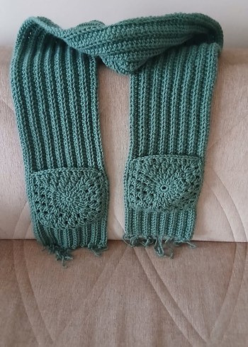 Gri Örgü Kadınatkı Şal Bohem Tarzı - Görsel 2