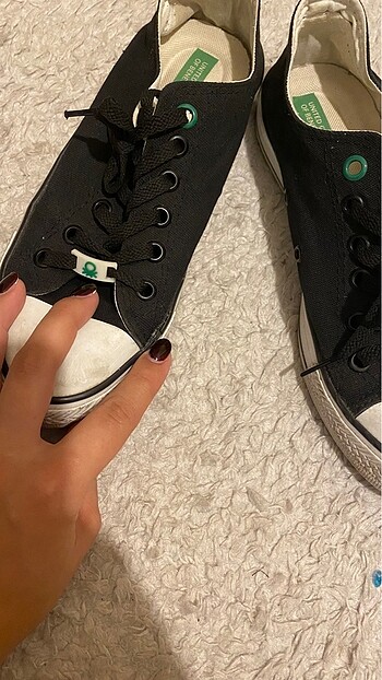 Benetton Benetton siyah ayakkabı