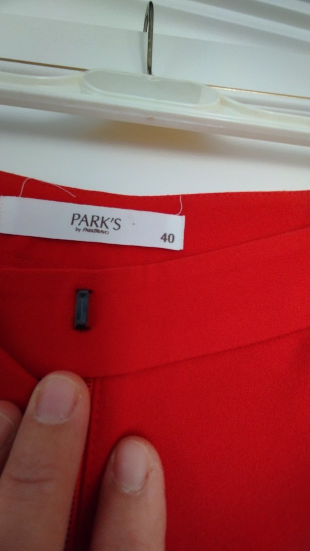 Kadın nar çiçeği Midi Kumaş Pantolon - Görsel 4