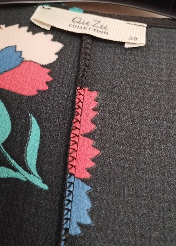 Çiçek Desenli Bohem Uzun Kollu Elbise - Görsel 4