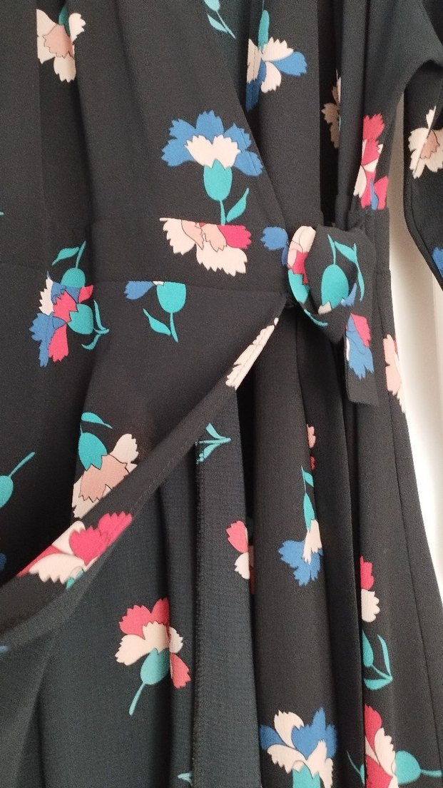 Çiçek Desenli Bohem Uzun Kollu Elbise - Görsel 2