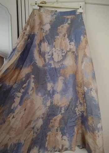 Mavi Pastel Batik Desenli Kadın Uzun Takım - Görsel 2