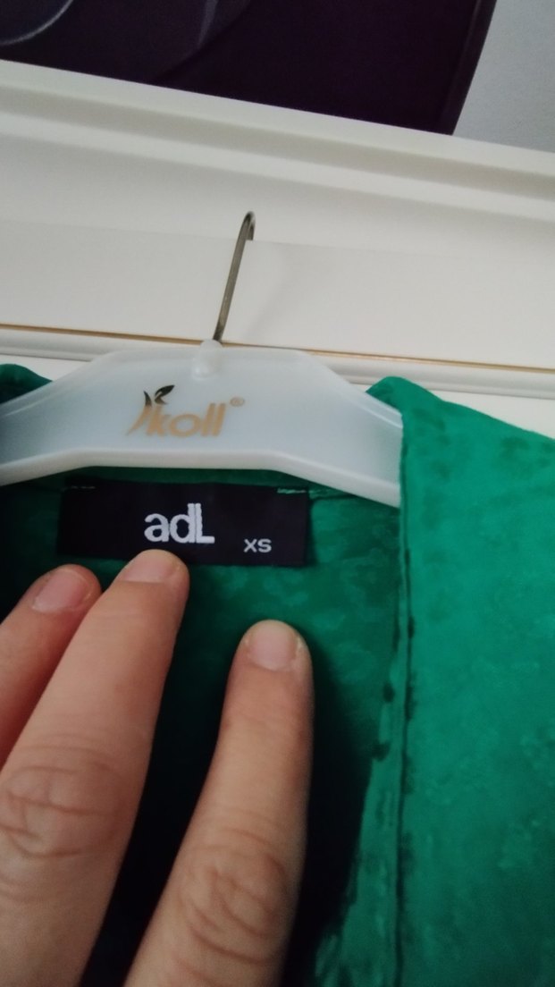 Düğmeli Yeşil Uzun Kadın Elbise - Görsel 4