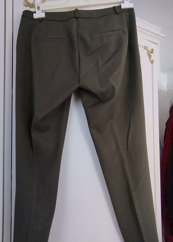 haki Kadın Ofis Kumaş Pantolon - Görsel 2