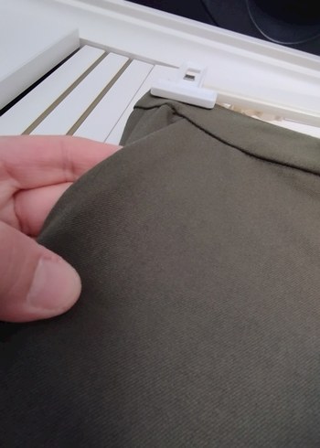 haki Kadın Ofis Kumaş Pantolon - Görsel 3