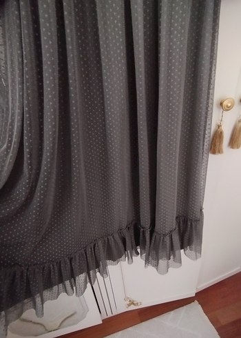 Uzun Siyah Nakışlı Bohem Elbise - Görsel 4