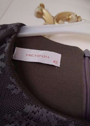 Uzun Siyah Nakışlı Bohem Elbise - Görsel 5