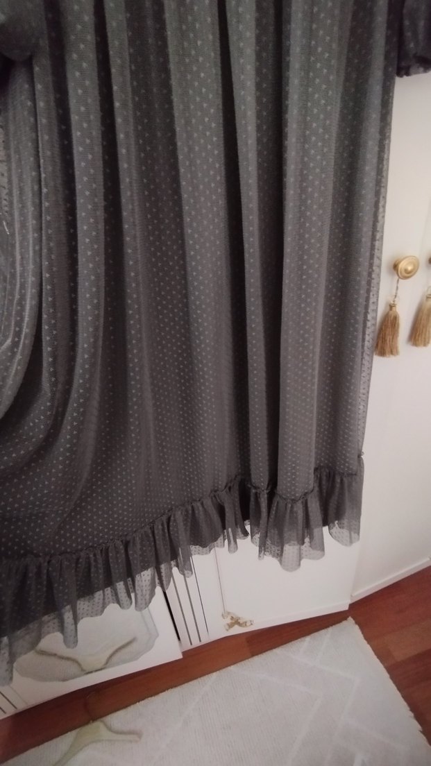 Uzun Siyah Nakışlı Bohem Elbise - Görsel 4