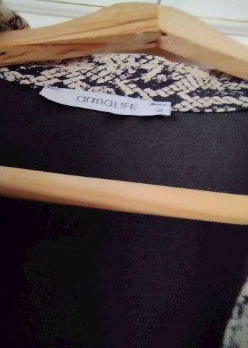 Yılan Desenli Uzun Hamile Kaban - Görsel 6