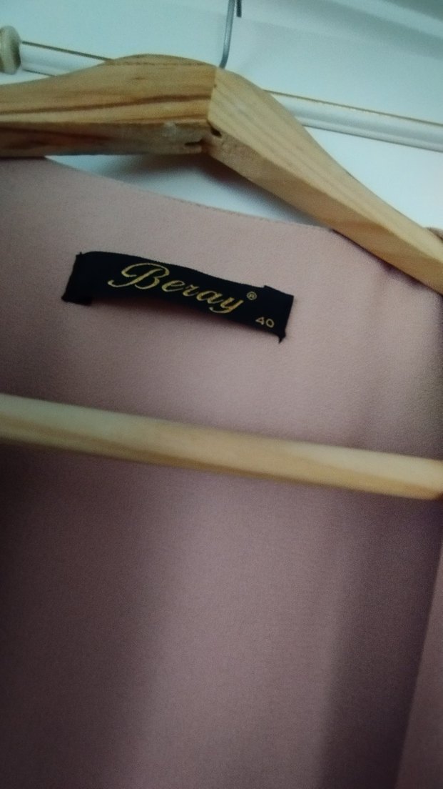 Bej Kadın Uzun Drapeli Klasik Kap - Görsel 5