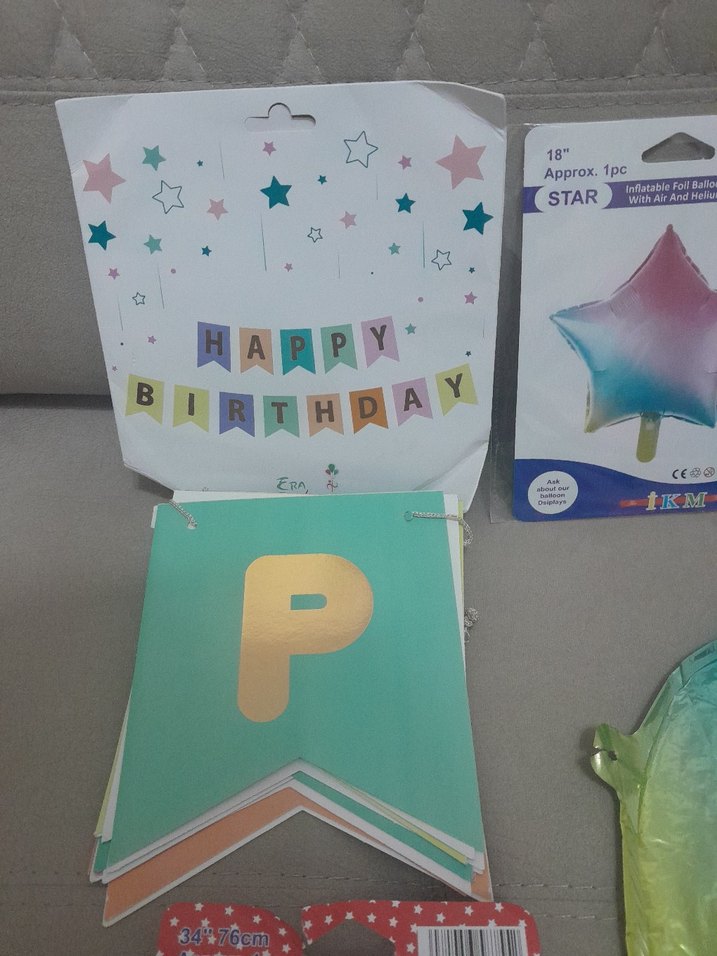 Pastel Renkli Doğum Günü Parti Süsleri - Görsel 4