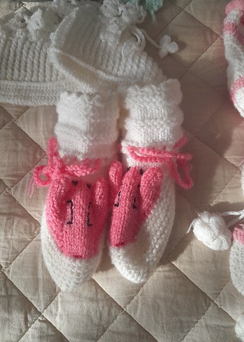 Çocuk Örgü Bere ve Eldiven Seti - Görsel 4