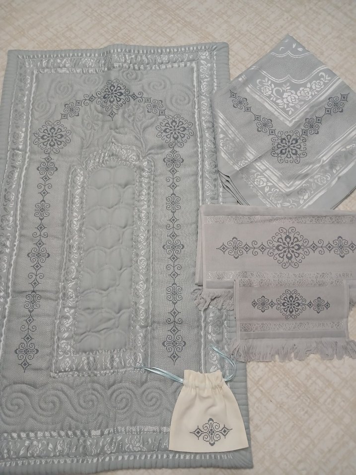 Gri Nakışlı 5 li Set - Görsel 2