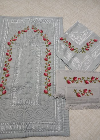 Gri renk 4 lü seccade seti - Görsel 2