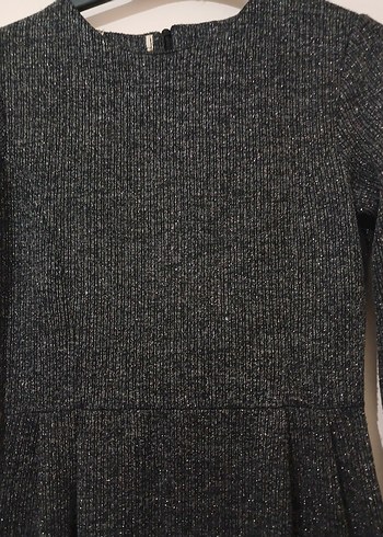 Gri Kadın Uzun Triko Elbise - Görsel 3