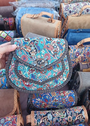 Renkli Desenli Bohem Kadın Çanta