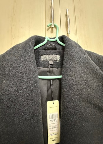 Antrasit Gri Renk Yün Kaban - Görsel 4