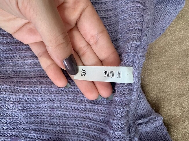 Defacto lila oversize hırka