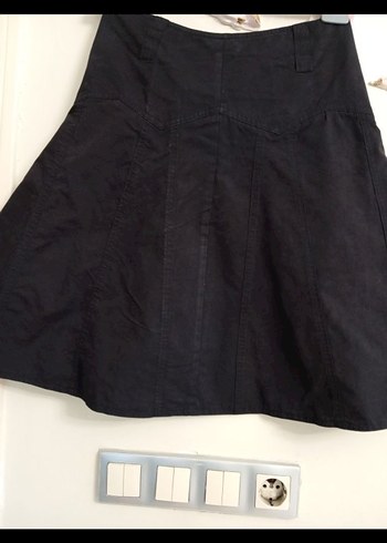 Siyah Mini Hamile Etek - Görsel 3