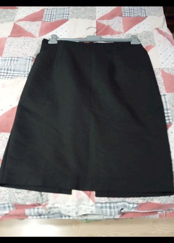 Kadın Siyah Midi Kalem Etek - Görsel 3