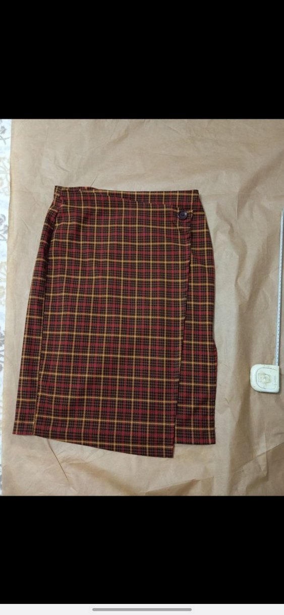 Kadın Kahverengi Ekose Etek - Görsel 2