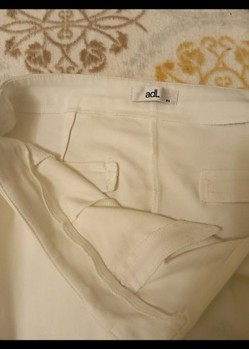 Beyaz Midi Kadın Kumaş Pantolon - Görsel 4