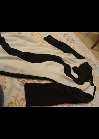 Uzun Kollu Baskılı Kalem Elbise - Görsel 4