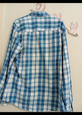 Erkek Mavi Ekose Uzun Kollu Gömlek - Görsel 4