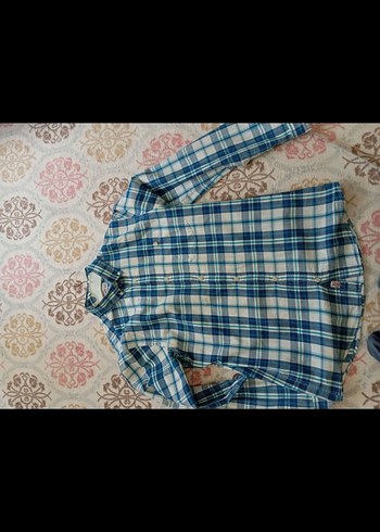 Erkek Mavi Ekose Uzun Kollu Gömlek - Görsel 2