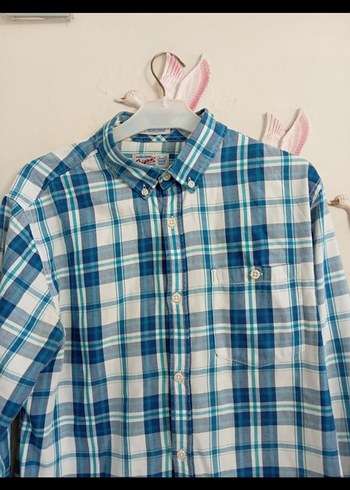 Erkek Mavi Ekose Uzun Kollu Gömlek - Görsel 3