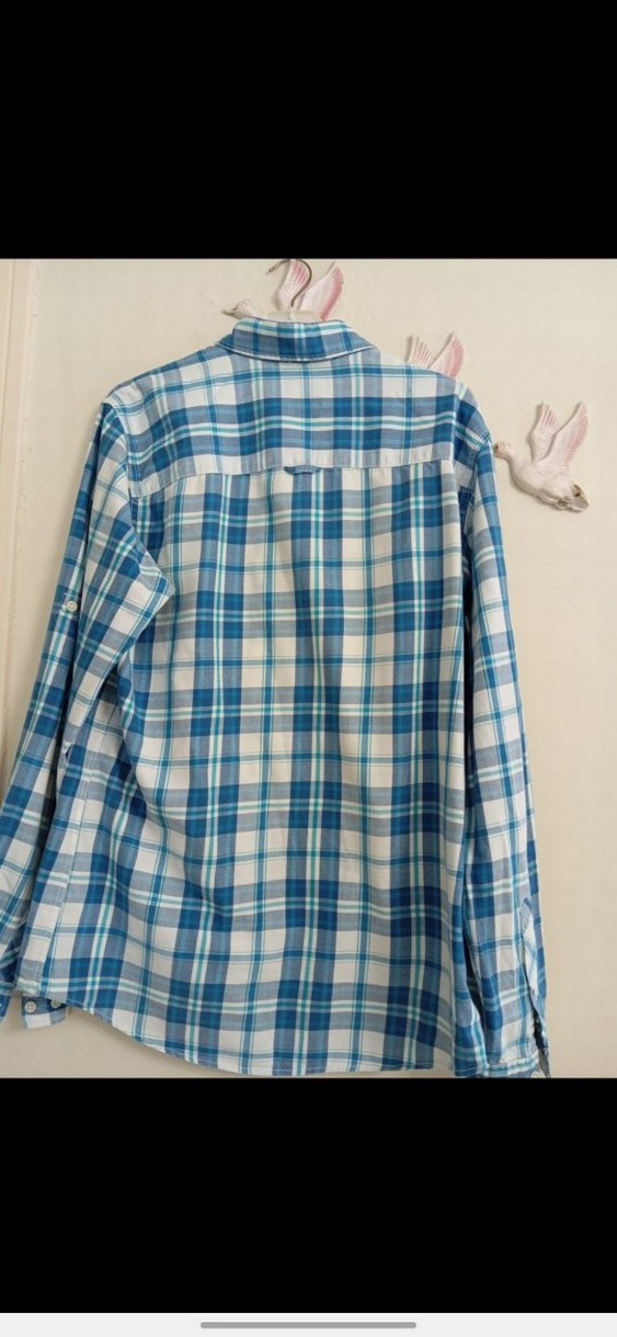 Erkek Mavi Ekose Uzun Kollu Gömlek - Görsel 4