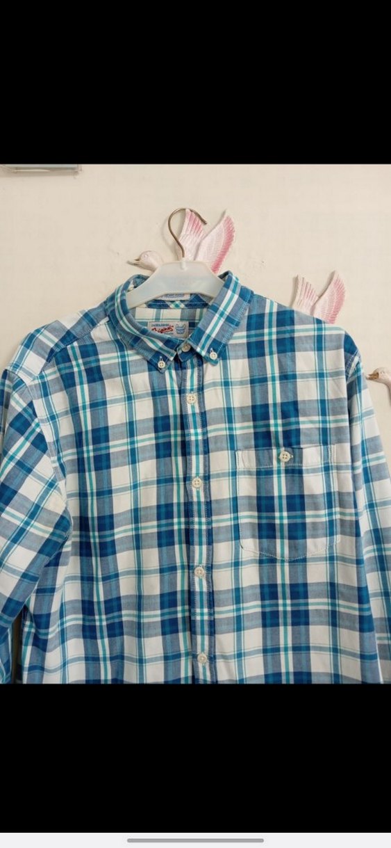 Erkek Mavi Ekose Uzun Kollu Gömlek - Görsel 3