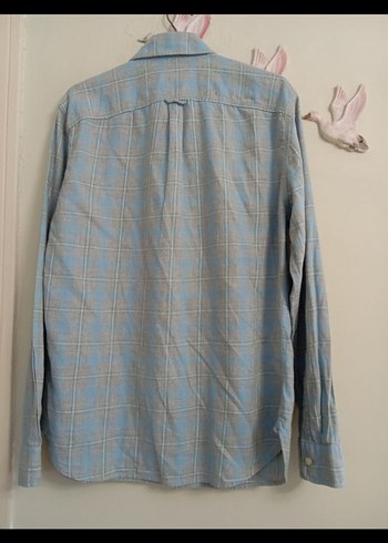 Düğmeli Gri Erkek Gömlek - Görsel 6