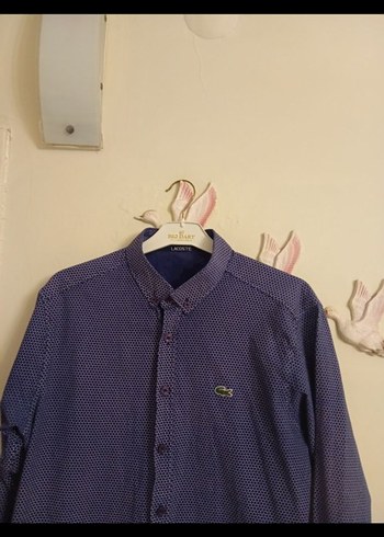 Lacoste Erkek Lacivert Uzun Kollu Gömlek - Görsel 4