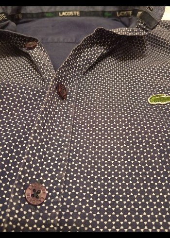 Lacoste Erkek Lacivert Uzun Kollu Gömlek - Görsel 6