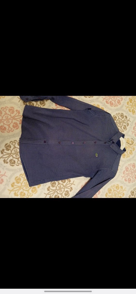 Lacoste Erkek Lacivert Uzun Kollu Gömlek - Görsel 2