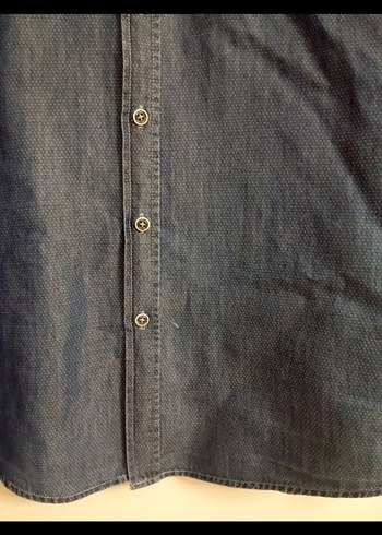 Mavi Denim Uzun Kollu Erkek Gömlek - Görsel 8