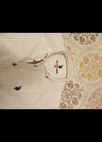 Erkek Beyaz Pamuklu Düğmeli Uzun Kollu Gömlek - Görsel 6