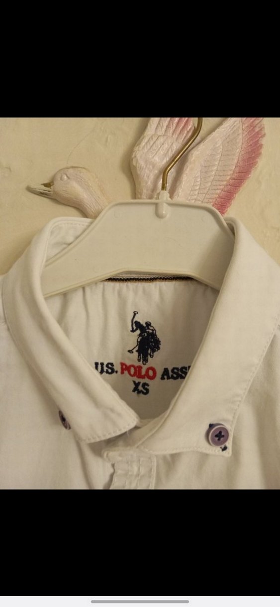 Erkek Beyaz Pamuklu Düğmeli Uzun Kollu Gömlek - Görsel 4