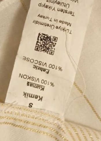 Kadın Beyaz Keten Düğmeli Gömlek - Görsel 7