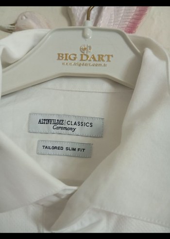 Erkek Beyaz  Uzun Kollu Gömlek - Görsel 5