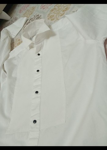 Erkek Beyaz  Uzun Kollu Gömlek - Görsel 3