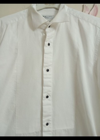 Erkek Beyaz  Uzun Kollu Gömlek - Görsel 2