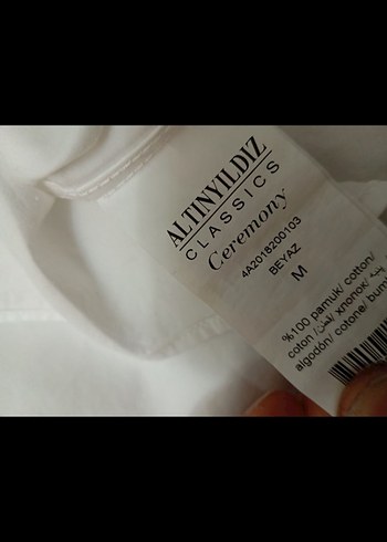 Erkek Beyaz  Uzun Kollu Gömlek - Görsel 8