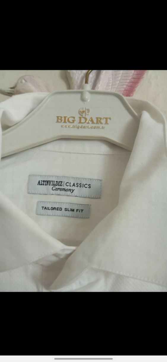 Erkek Beyaz  Uzun Kollu Gömlek - Görsel 5