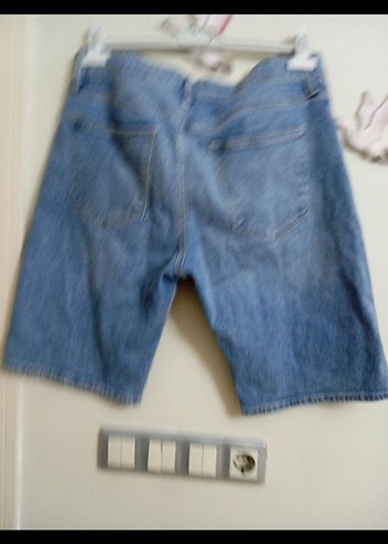 Erkek Mavi Denim Mini Şort - Görsel 5